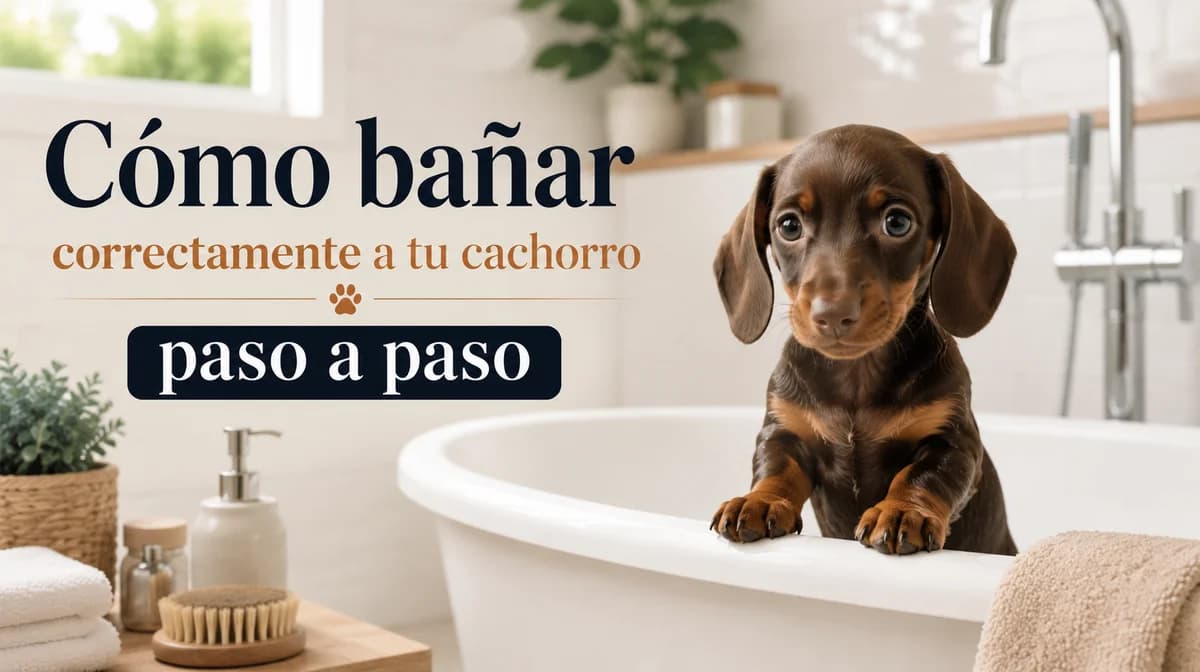 Cómo bañar correctamente a tu cachorro paso a paso
