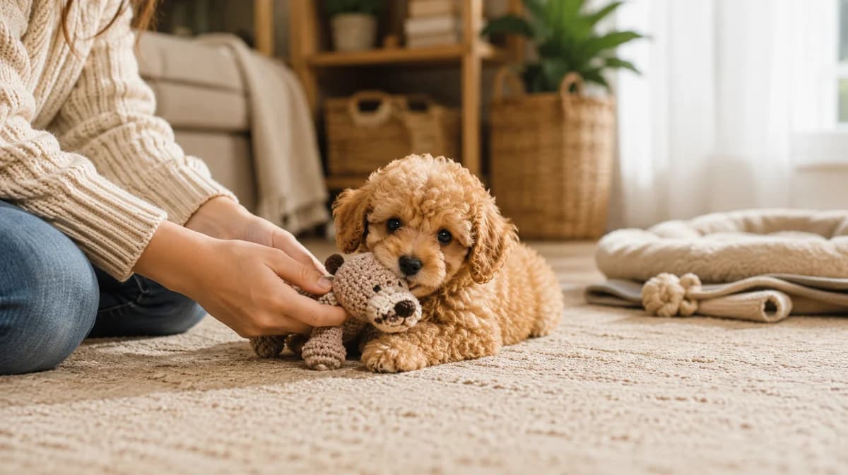 Cachorro en sus primeros cuidados