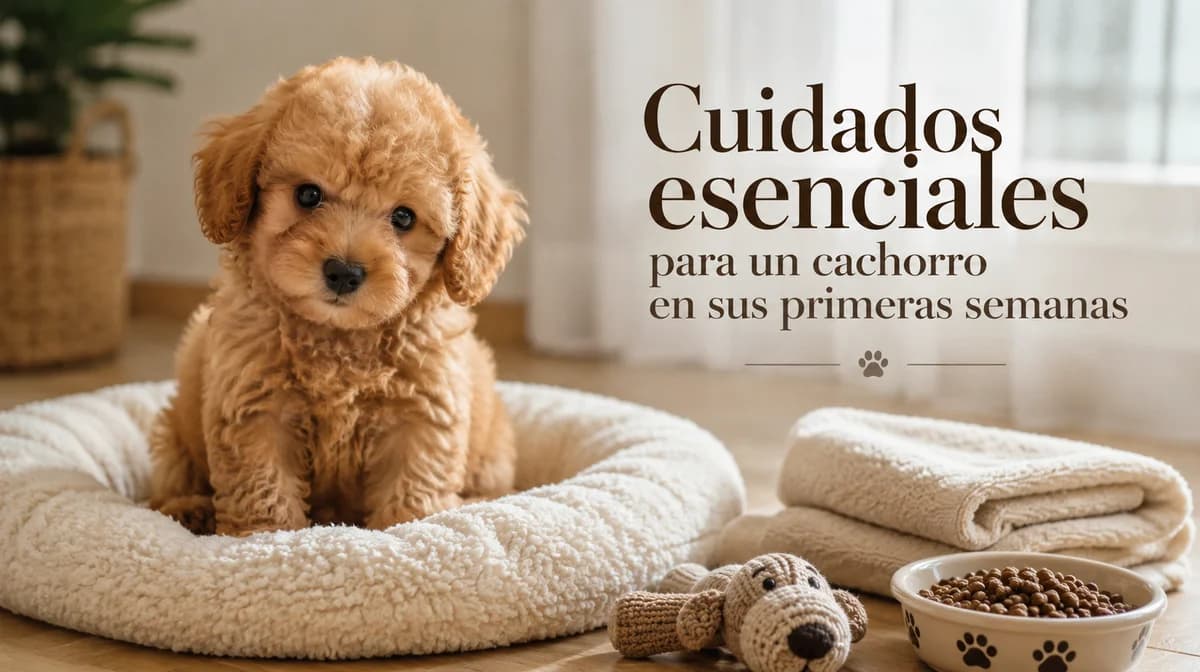 Cuidados esenciales para un cachorro en sus primeras semanas